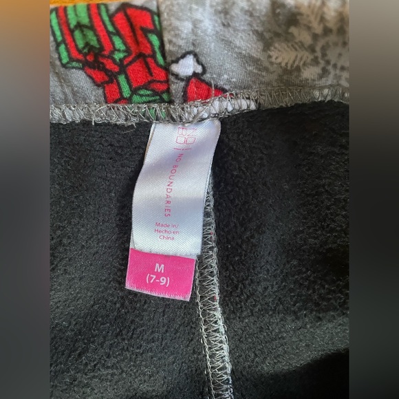 (M) Fleece Santa Christmas Leggings/Pajamas - Picture 3 of 3